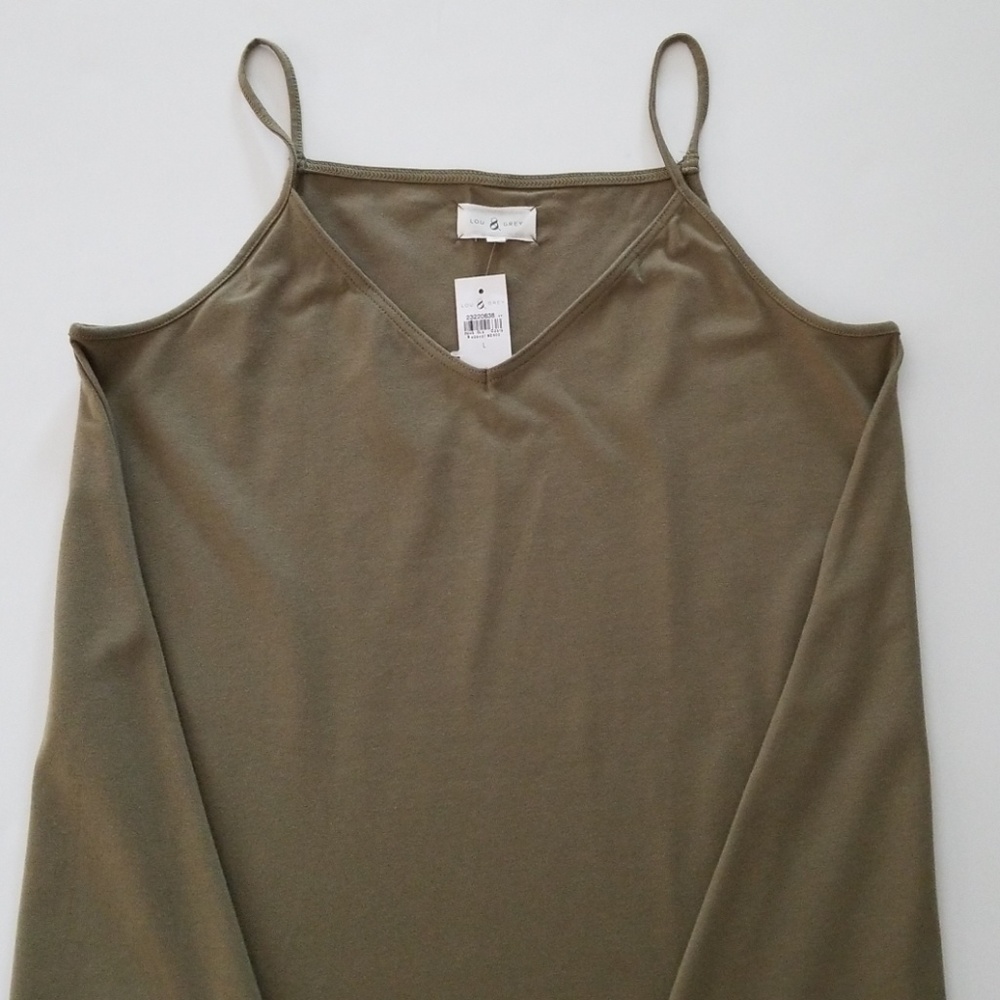 Lou&Grey Green Trapeze Dress, L